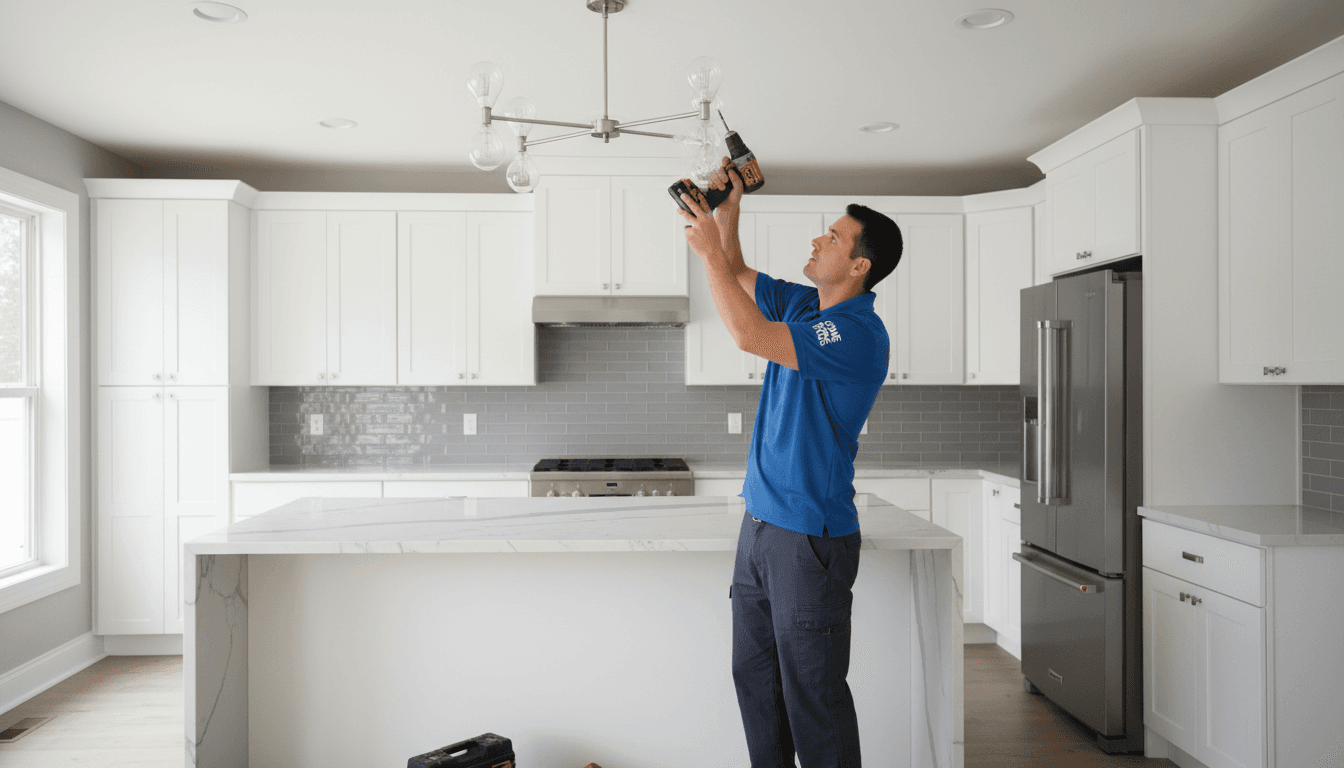 Skilled handyman working on home renovation project in Los Angeles