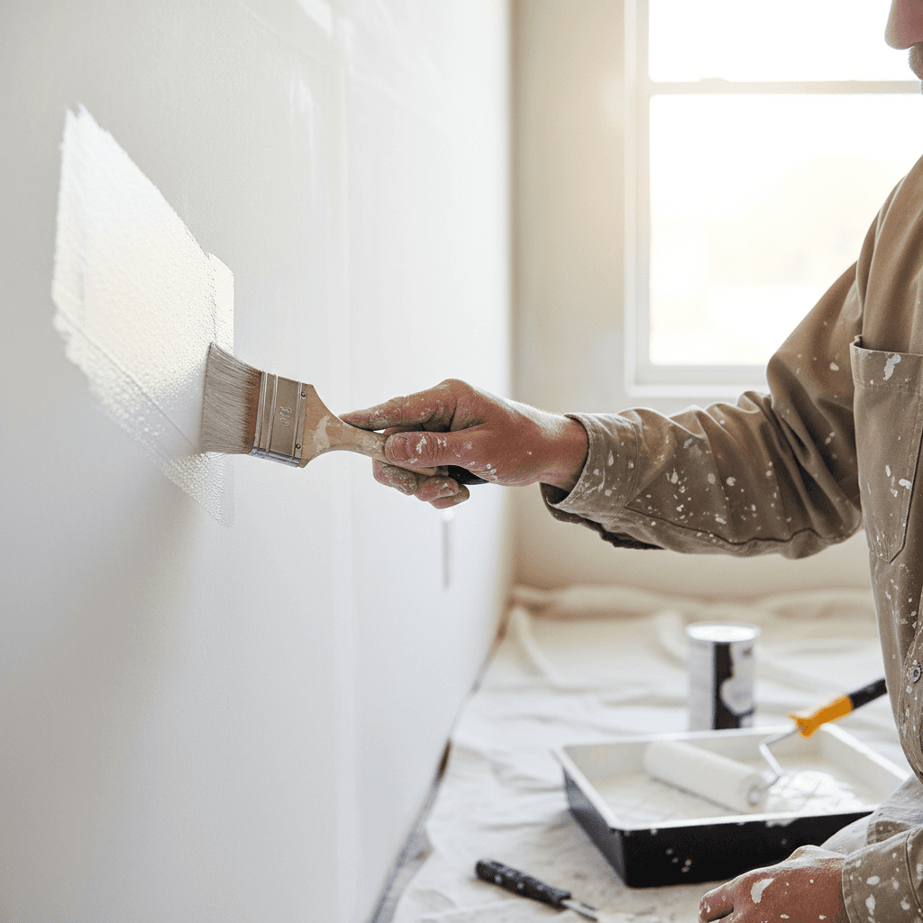 Wall repair and drywall finishing