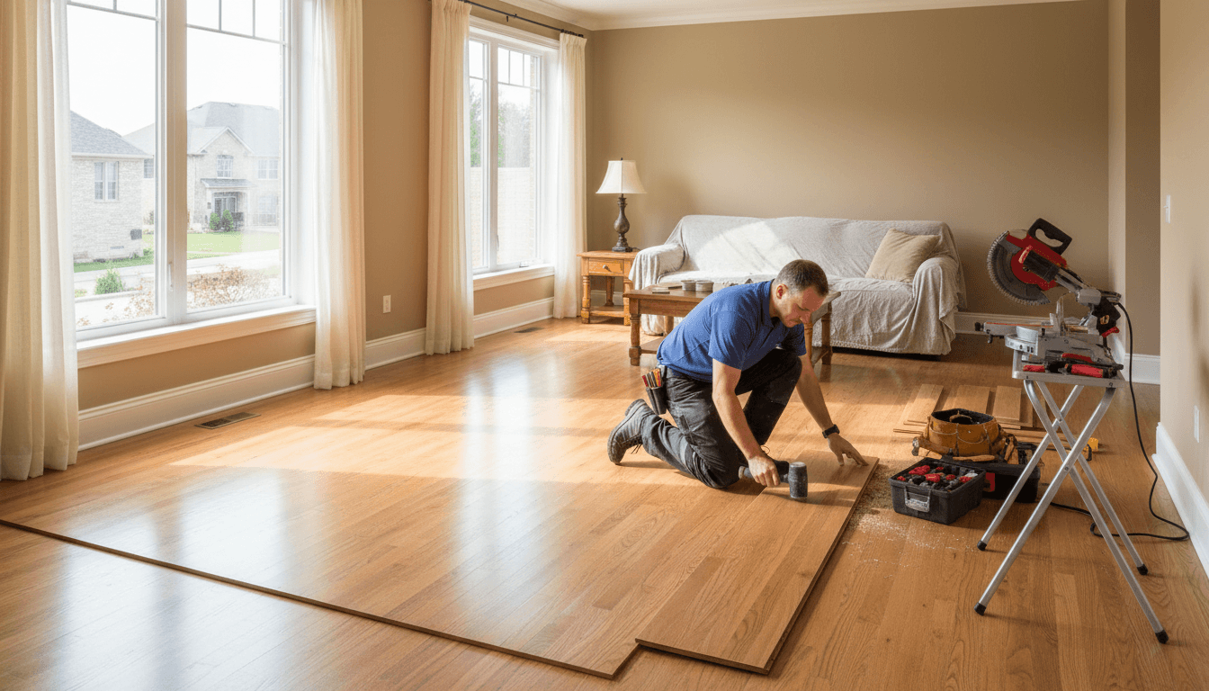 Jarah Construction handyman working on a home renovation project in Los Angeles