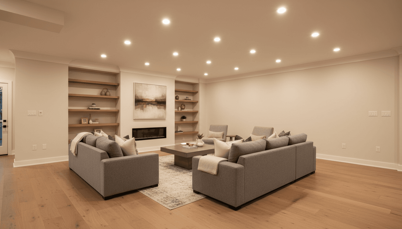 Finished home renovation showcasing professional construction work